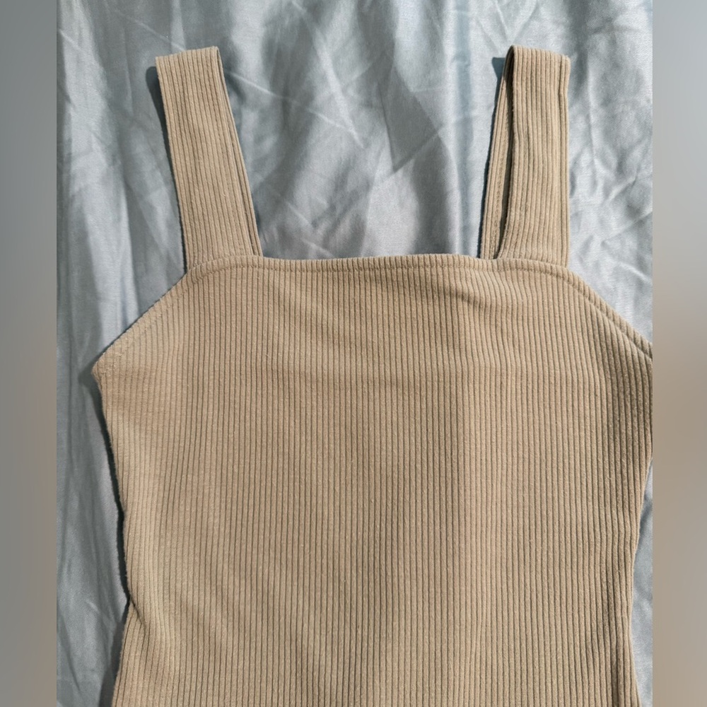 american eagle sage green knit tank bodysuit size small